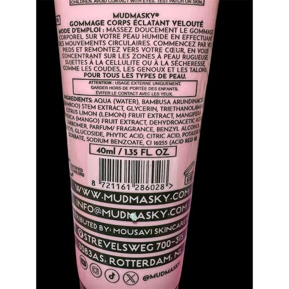 MUDMASKY Velvety Glow Body Scrub Travel Size - Picture 6 of 7